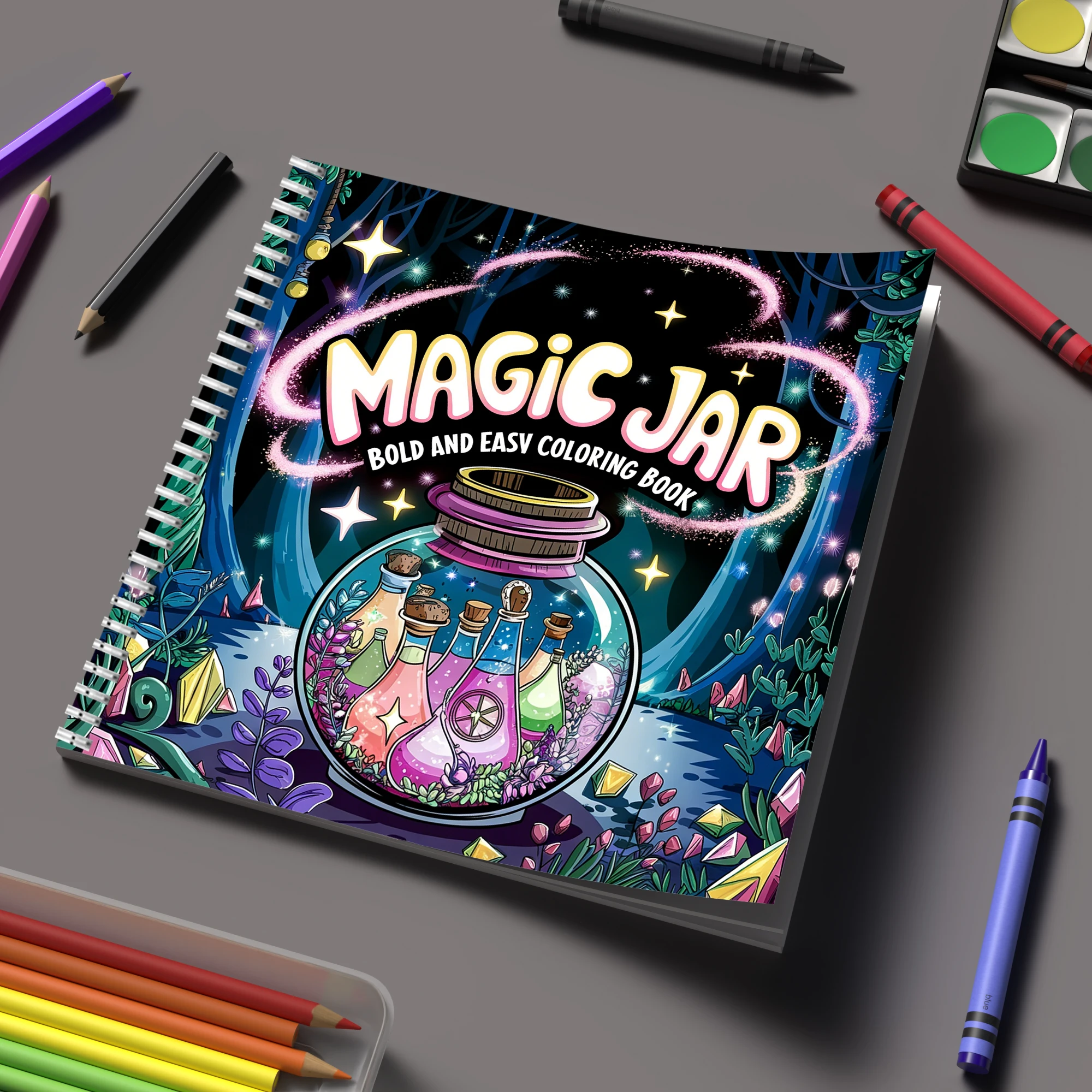 School Supplies - Libro para Colorear Mágico para Adultos,