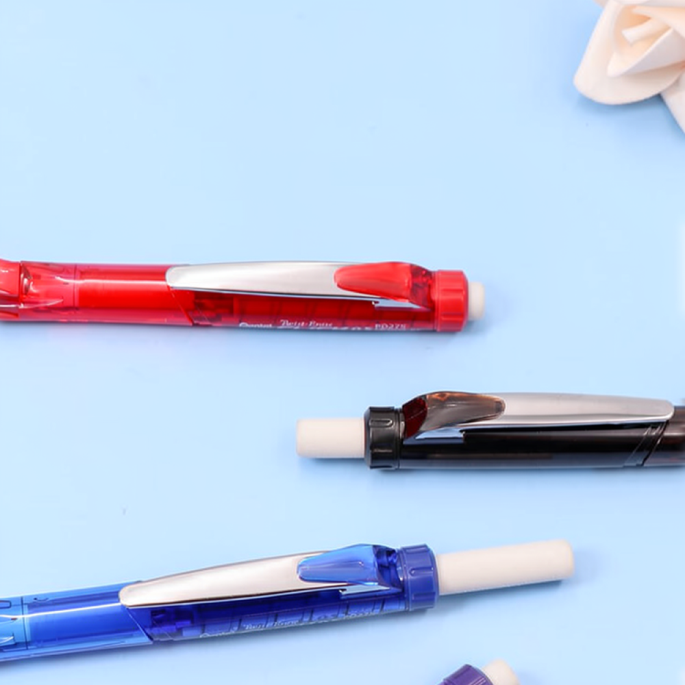 Para Lápiz Mecánico Pentel PD2 - Retractable Eraser Pen Click reseña y precio