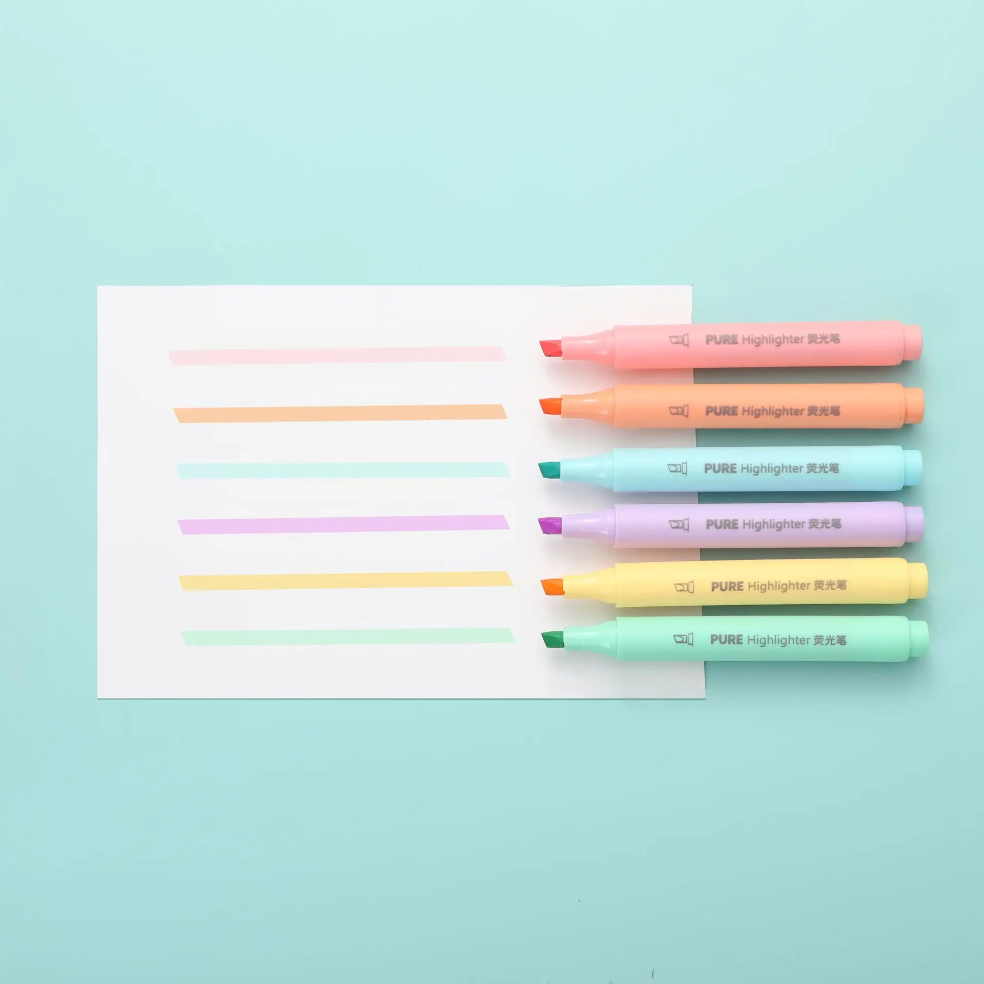 Juego de 6 Rotuladores Fluores - Pastel Highlighter Set Double Ended reseña y precio