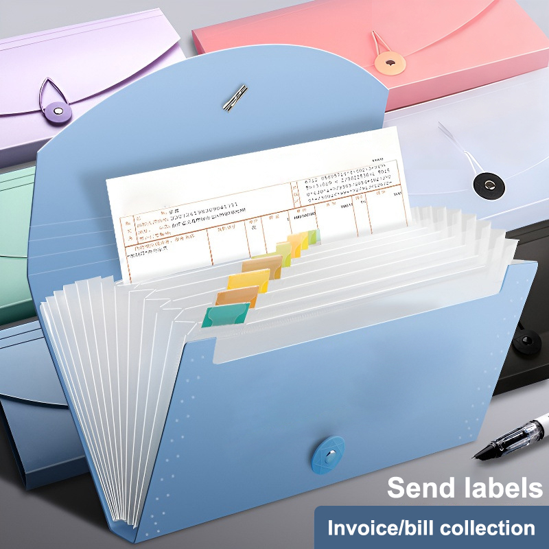 Carpeta de archivo extensible  - Expandable Accordion File Folder 13 Pockets reseña y precio