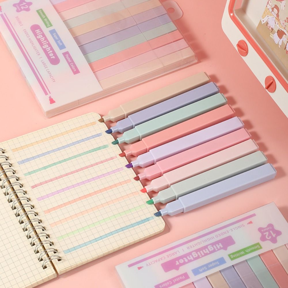 Rotuladores resaltadores de do - Pastel Highlighter Set Double Ended reseña y precio