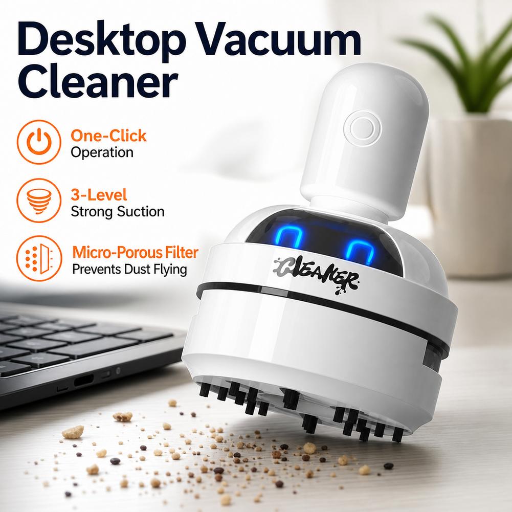 Aspiradora de escritorio, reca - Mini Desktop Vacuum Cleaner For Eraser Dust reseña y precio