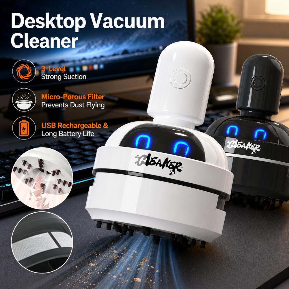 Aspiradora de escritorio, reca - Mini Desktop Vacuum Cleaner For Eraser Dust reseña y precio