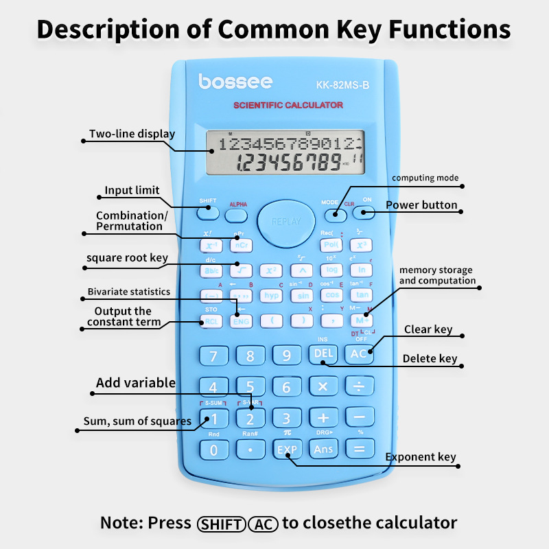 Calculadora científica con 240 - Scientific Calculator For Secondary School reseña y precio