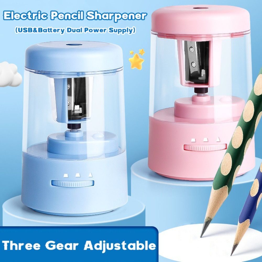 Sacapuntas eléctrico con tres  - Electric Pencil Sharpener Usb reseña y precio