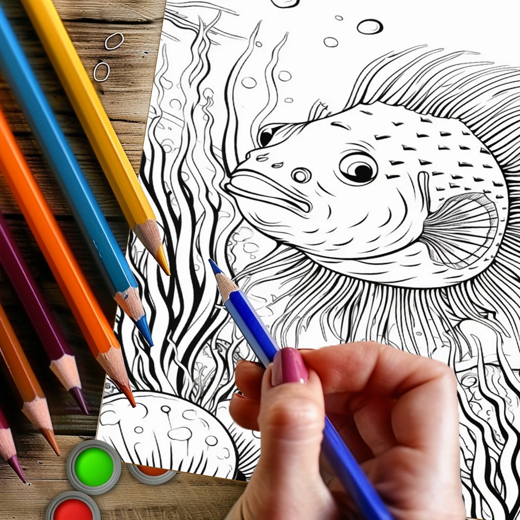 Libro de Colorear Submarino de - School Supplies reseña y precio