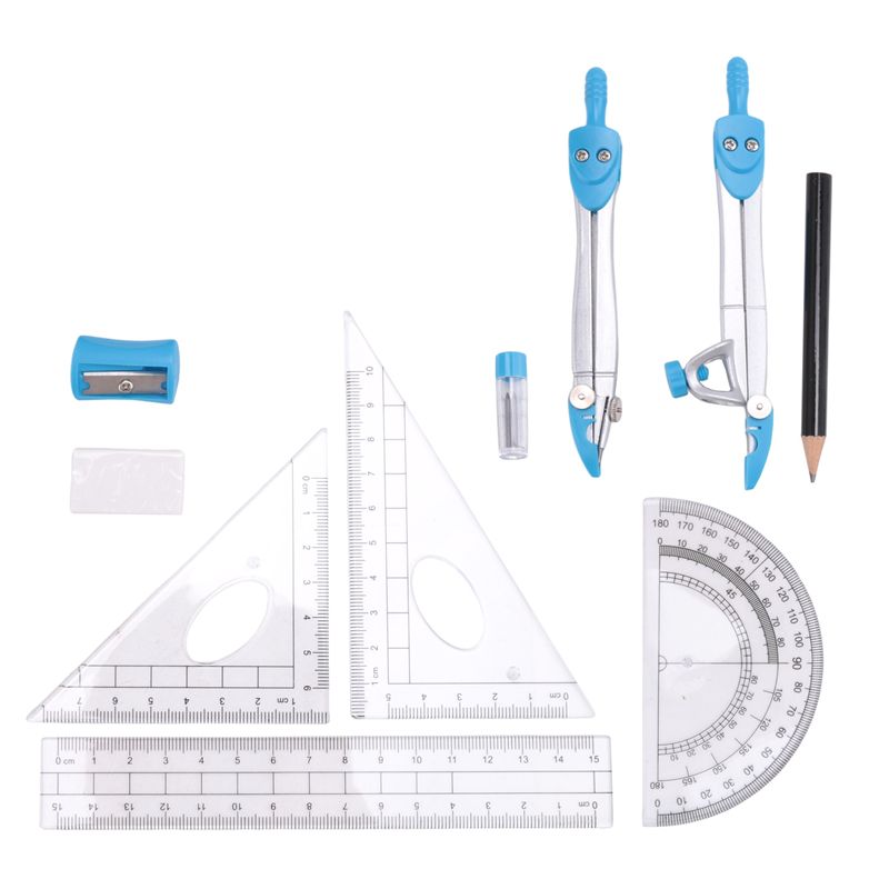 Juego de compases de geometría - Math Geometry Set With Compass reseña y precio