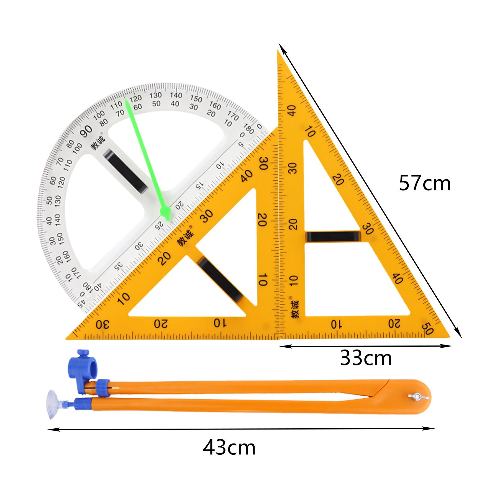 Juego de reglas de geometría p - Math Geometry Set With Compass reseña y precio