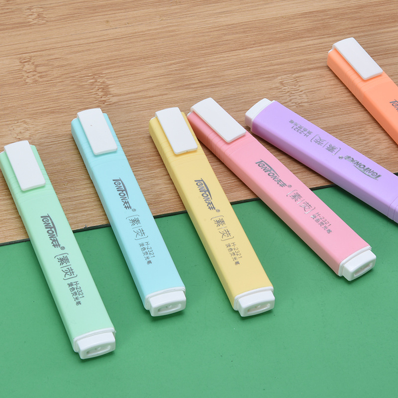 6 unids/set de resaltador de C - Pastel Highlighter Set Double Ended reseña y precio