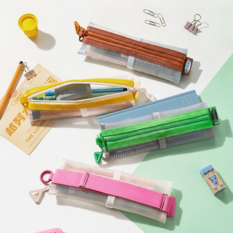 Estuche Transparente de Malla  - Clear Mesh Pencil Pouch For Exam reseña y precio
